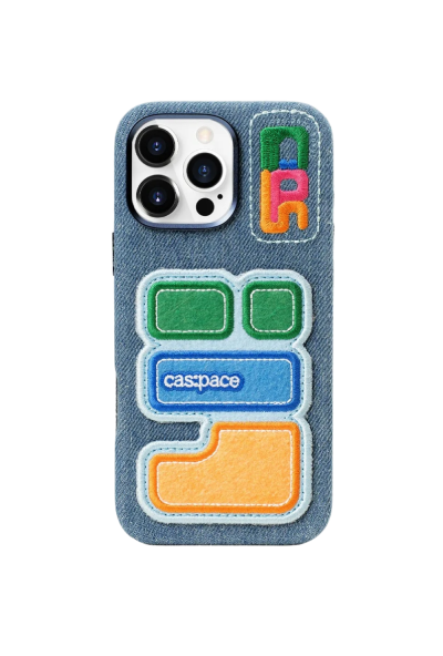 cas:pace Denim-Style Fabric Non MagSafe iPhone Case