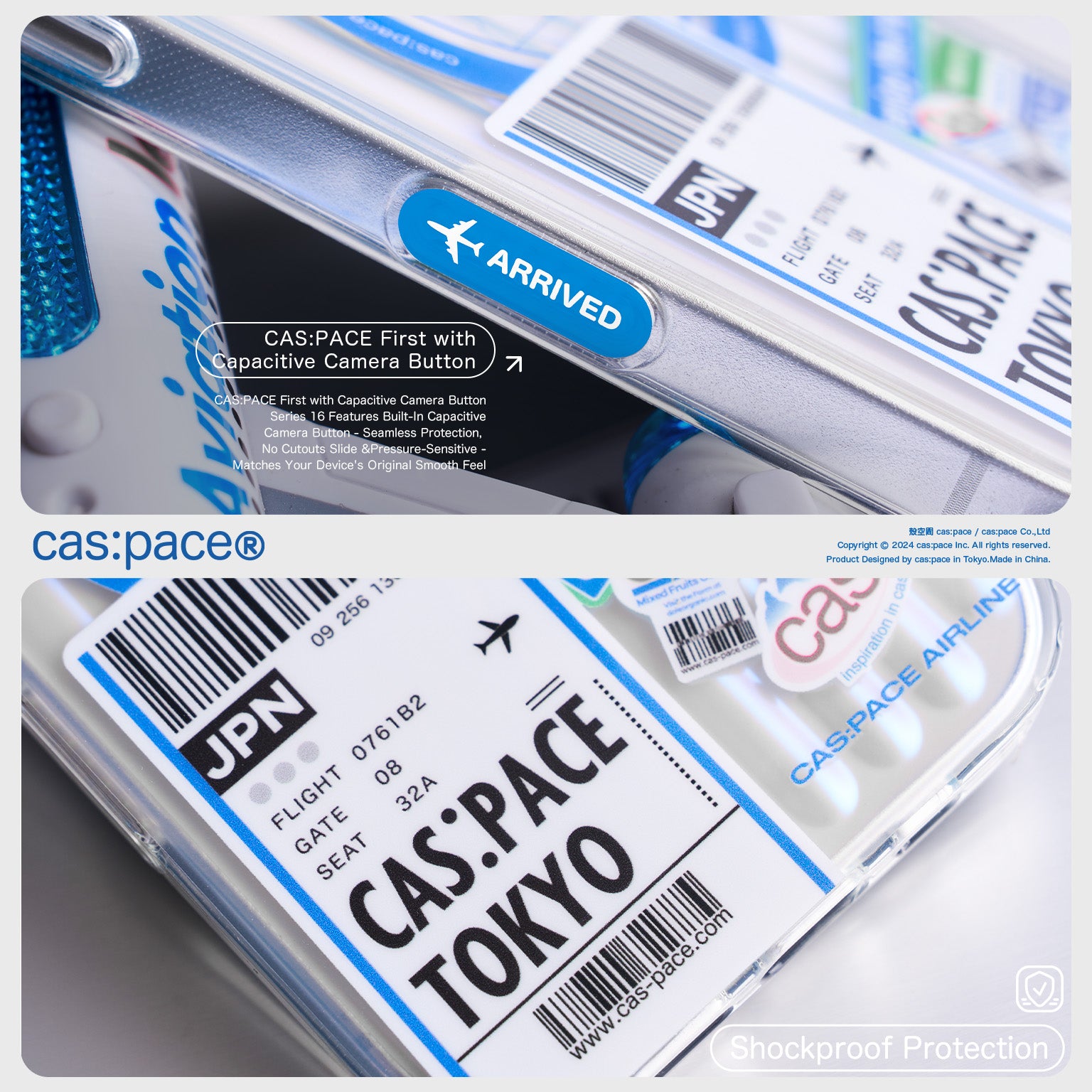 cas:pace Airplane Travel MagSafe iPhone Case
