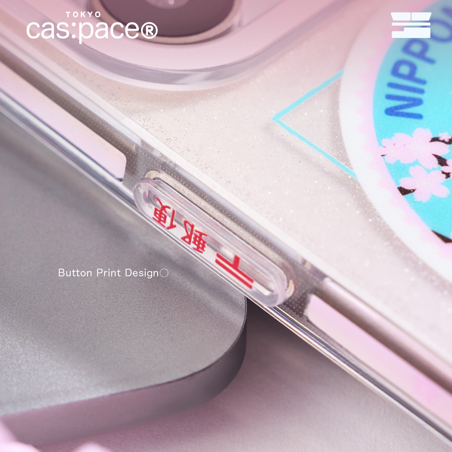 cas:pace Cherry Blossom Stamp MagSafe iPhone Case