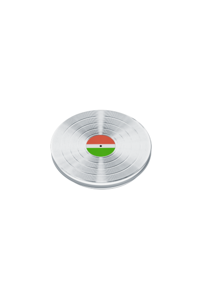 PopSockets PopGrip Backspin 45 RPM Silver