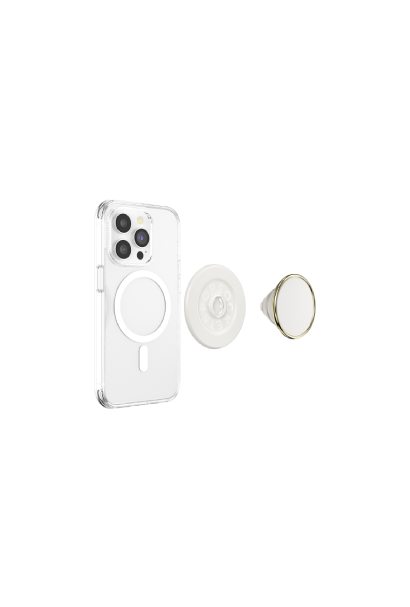 PopSockets PopGrip MagSafe Luxe Coconut Creme Wine