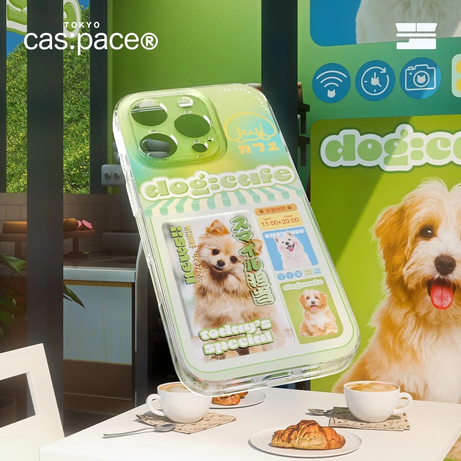 cas:pace Dog Cafe iPhone Case