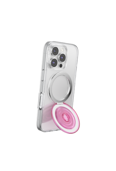 PopSockets MagSafe Kick Out Grip & Stand Translucent Baby Pink