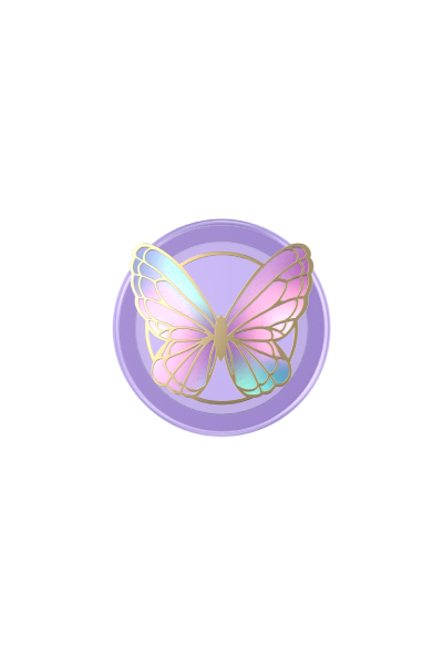 PopSockets PopGrip Magsafe Enamel Butterfly Prism