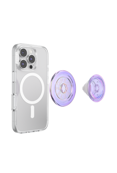 PopSockets PopGrip MagSafe Iridescent Confetti Lavender