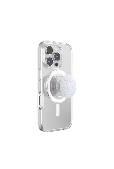 PopSockets PopGrip MagSafe Iridescent Confetti White