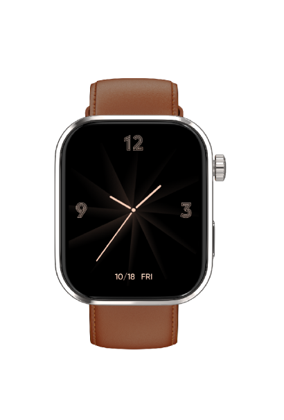Noise ColorFit Pro Max Smart Watch, Brown Titanium