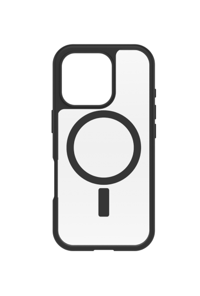 OtterBox React MagSafe Series for iPhone 16 Pro, Black Crystal