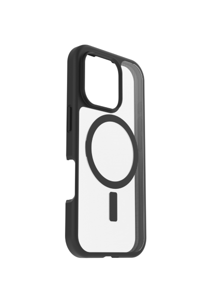 OtterBox React MagSafe Series for iPhone 16 Pro, Black Crystal