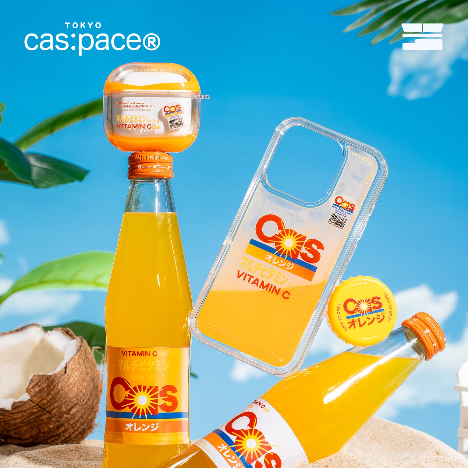 cas:pace Orange Juice Sand Shell iPhone Case