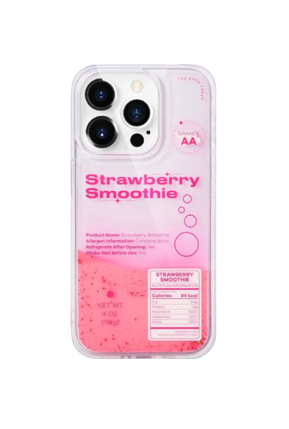 cas:pace Strawberry Mousse Quicksand Shell iPhone Case