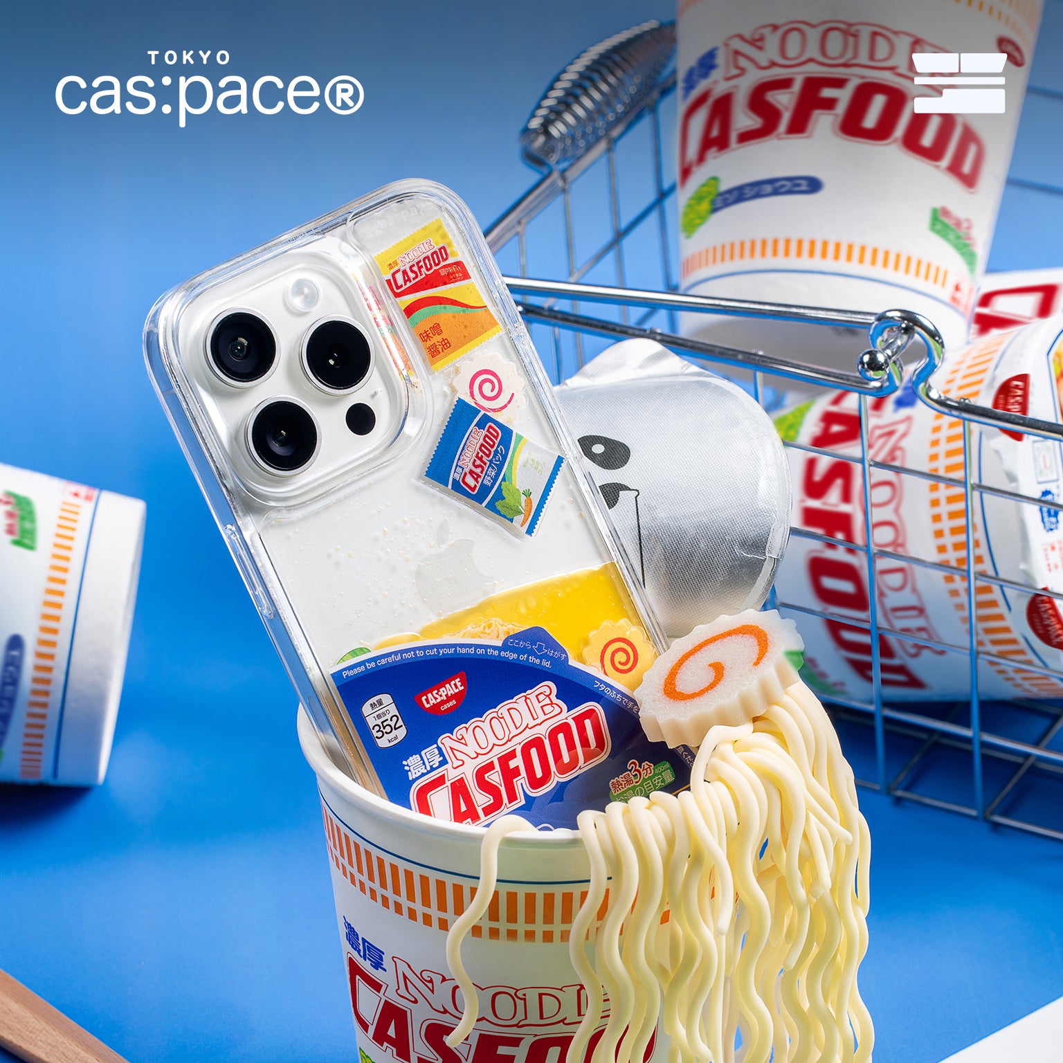 cas:pace Instant Noodle Sand Shell iPhone Case