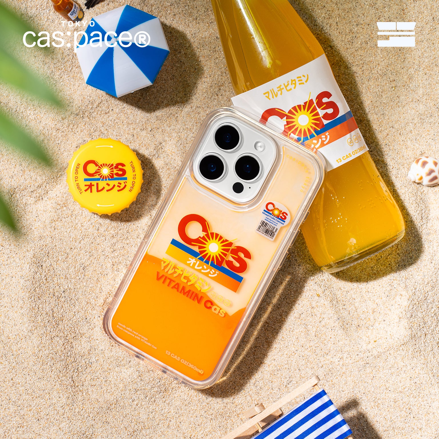 cas:pace Orange Juice Sand Shell iPhone Case