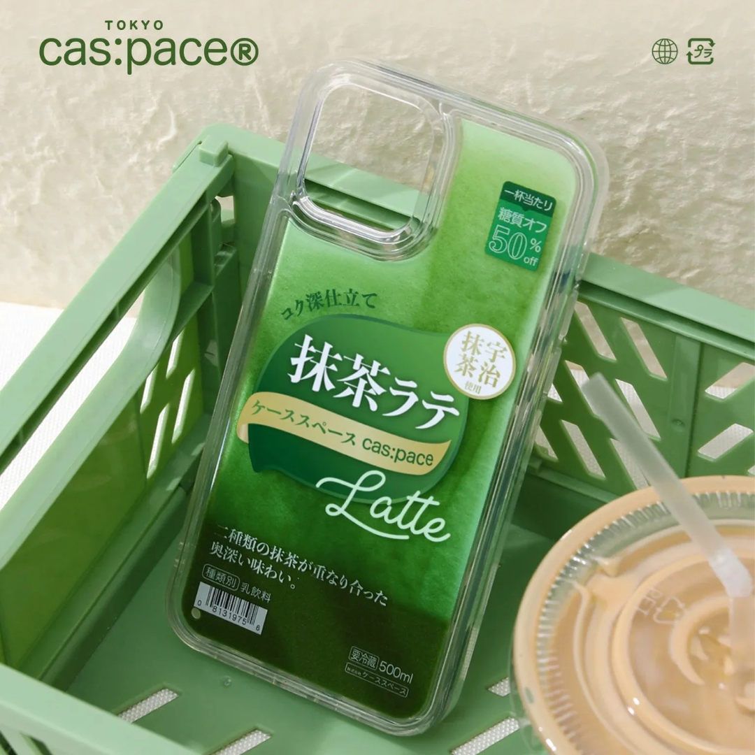cas:pace Matcha Flowing Sand iPhone Case