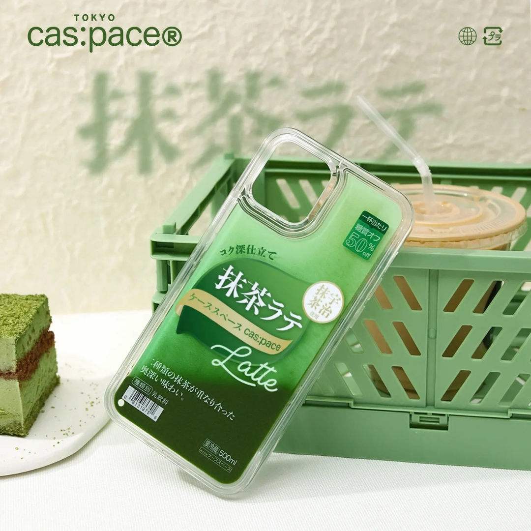 cas:pace Matcha Flowing Sand iPhone Case