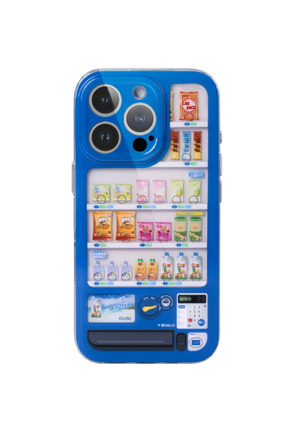 cas:pace Blue Vending Machine iPhone Case