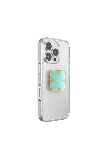 PopSockets PopGrip MagSafe Enamel Clover Mint