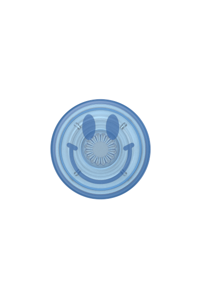 PopSockets PopGrip Happy Blues Translucent Clear