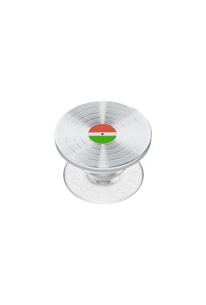 PopSockets PopGrip Backspin 45 RPM Silver