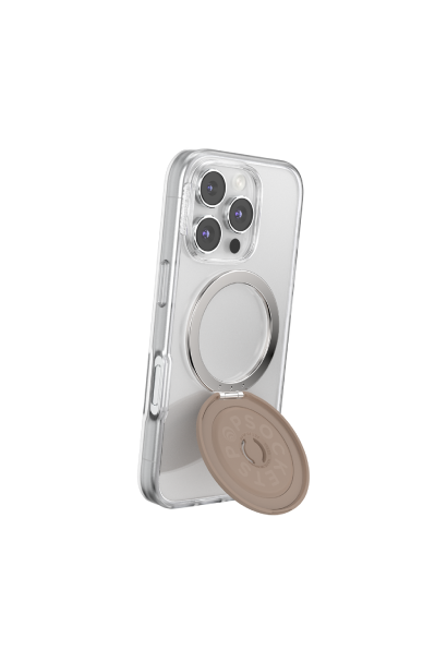 PopSockets MagSafe Kick out Grip & Stand Latte