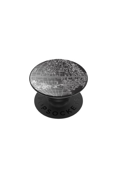 PopSockets PopGrip Enamel Death Star Aluminum