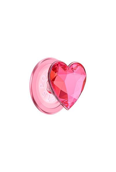 PopSockets PopGrip Magsafe Dichroic Heart Neon Pink