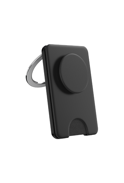 PopSockets PopWallet+ MagSafe KickOut Black