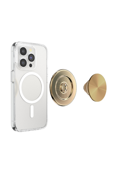 PopSockets PopGrip MagSafe Aluminum Radial Gold