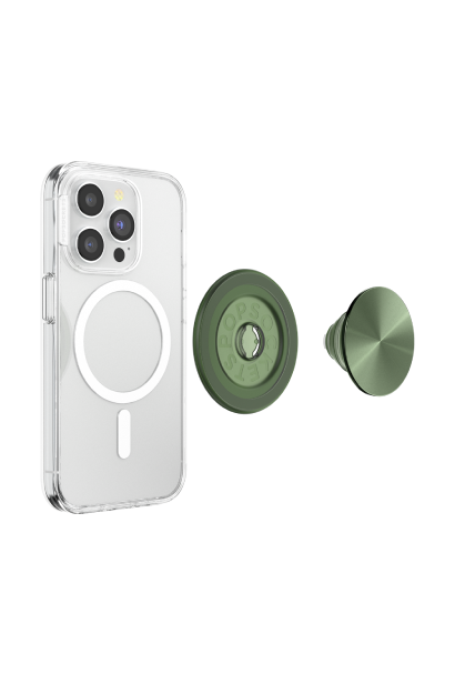 PopSockets PopGrip MagSafe Aluminum Radial Olive