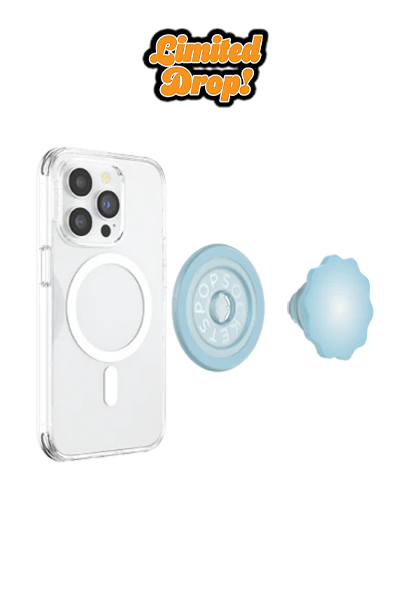 PopSockets PopGrip MagSafe Molded Flower Blue Sigh