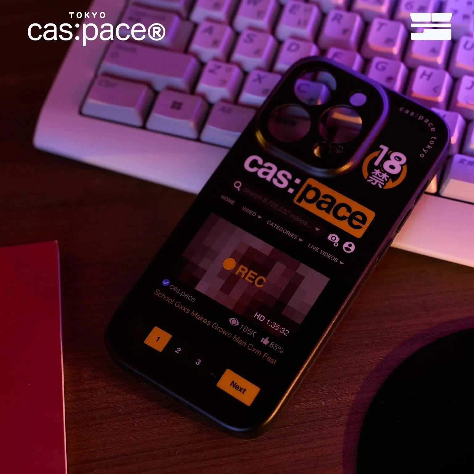 cas:pace 18+ iPhone case