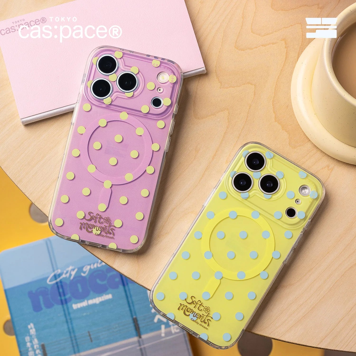 cas:pace Polka Dot MagSafe - Pink