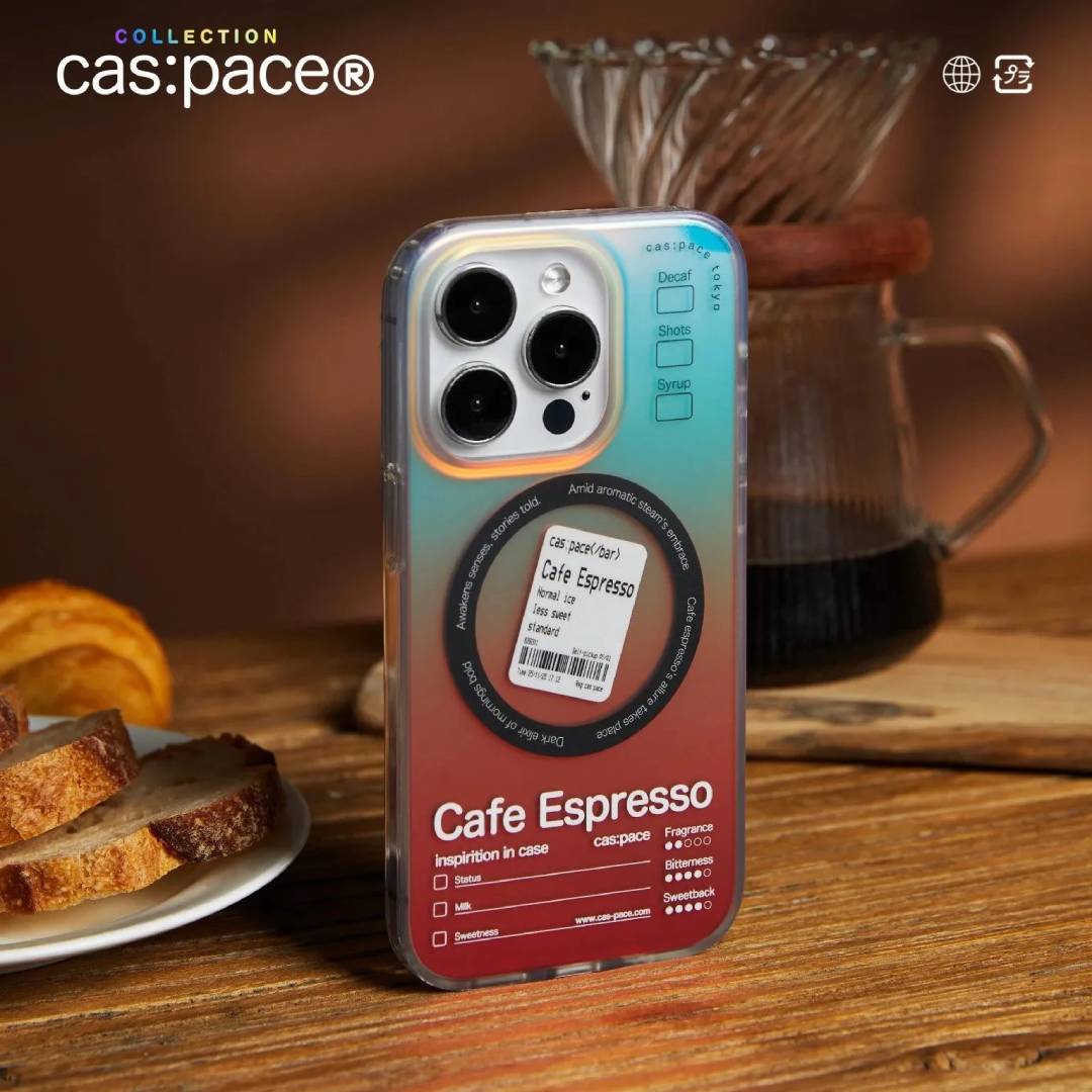 cas:pace Golden Red Coffee MagSafe iPhone Case