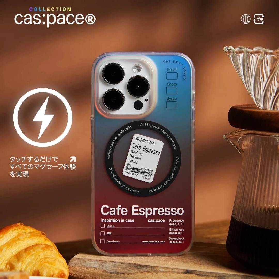 cas:pace Golden Red Coffee MagSafe iPhone Case