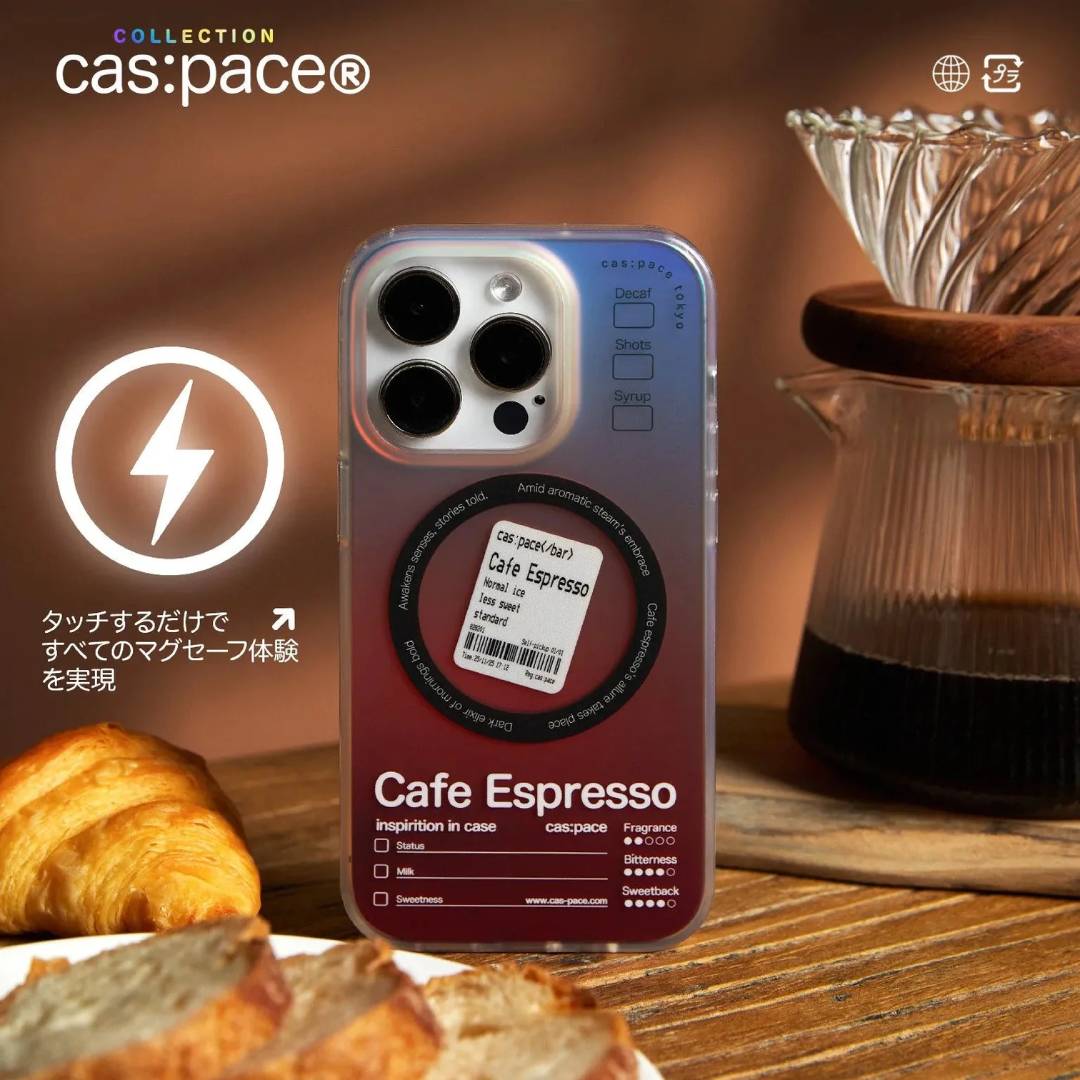 cas:pace Golden Red Coffee MagSafe iPhone Case
