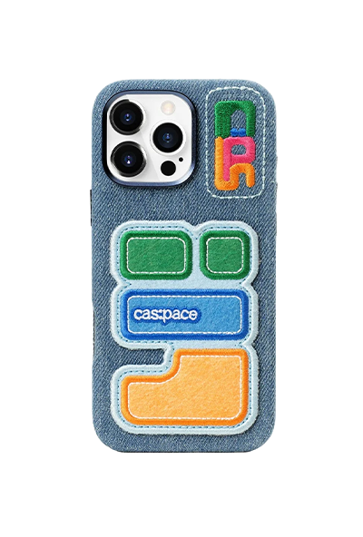 cas:pace Denim-Style Fabric Non MagSafe iPhone Case