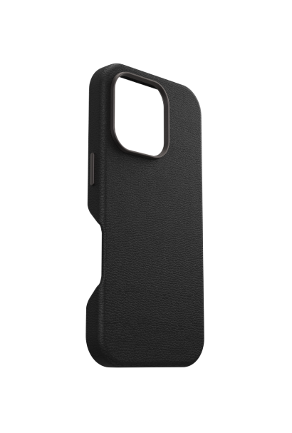 OtterBox Symmetry Cactus Leather Series for iPhone 16 Pro, Noir Ash Black