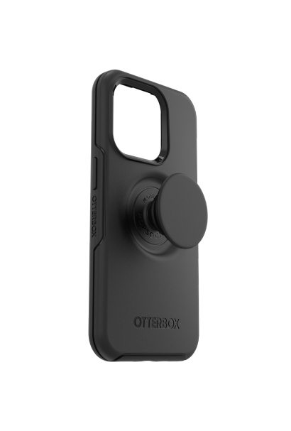 OtterBox Otter+Pop Symmetry Series for iPhone 14 Pro, Black