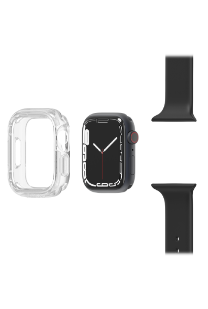 OtterBox Exo Edge for Apple Watch Series 7/8/9 45mm, UV Clear