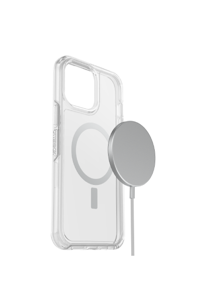 OtterBox Symmetry Series+ MagSafe Compatible for iPhone 13 Pro Max/12 Pro Max, Clear