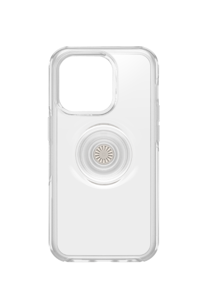 OtterBox Otter+Pop Symmetry Series for iPhone 14 Pro, Clear